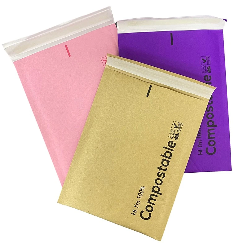 Biologisch abbaubare Kraftpapier -Bubble -Taschen - Pionierarbeit nachhaltige Verpackungslösungen