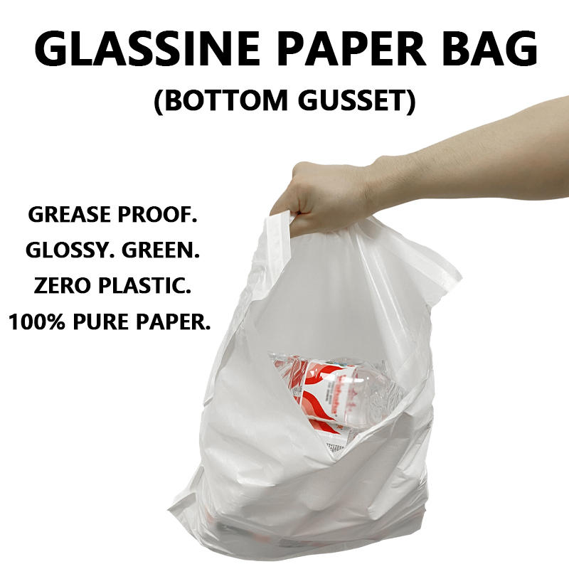 Maßgeschneiderte Glassine-Papiertüten mit Bodenfalte unterstützen Marken bei der Umstellung auf plastikfreie Verpackungen