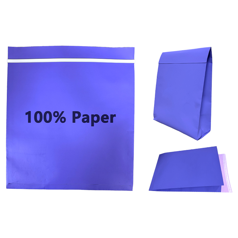 Kundenspezifische Recyclingpapiertüten mit Seitenfalten