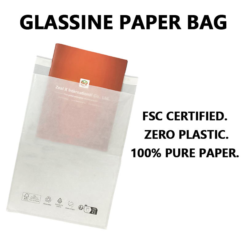 FSC-zertifizierte Glassine-Papiertüte für nachhaltige Verpackung