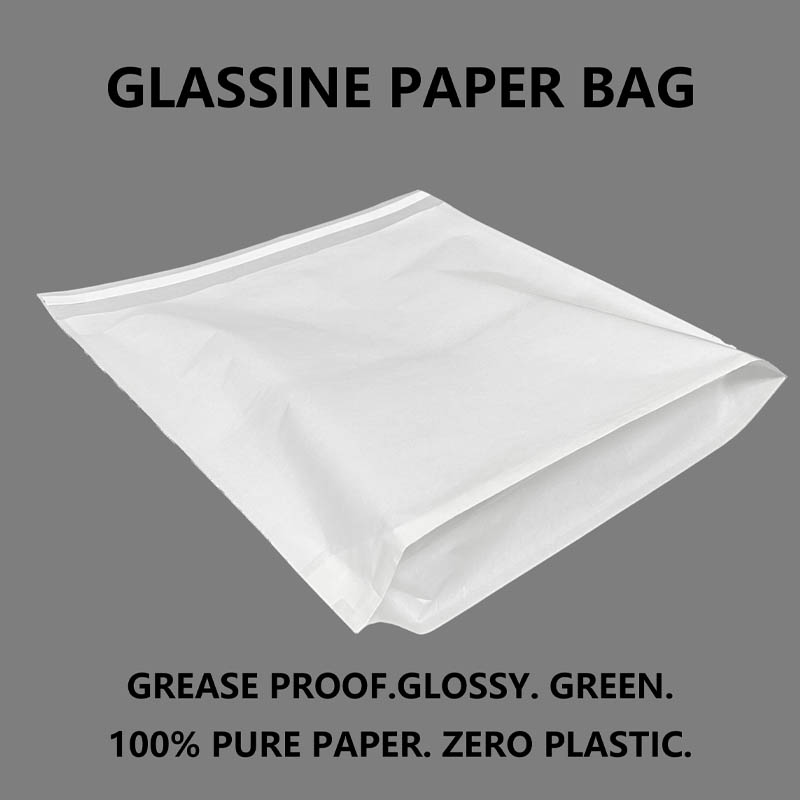 Pergamin-Papiertüte mit Bodenfalte