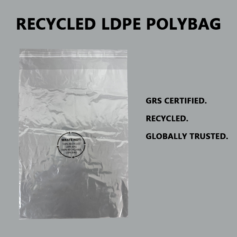 GRS-zertifizierte recycelte LDPE-Polybeutel
