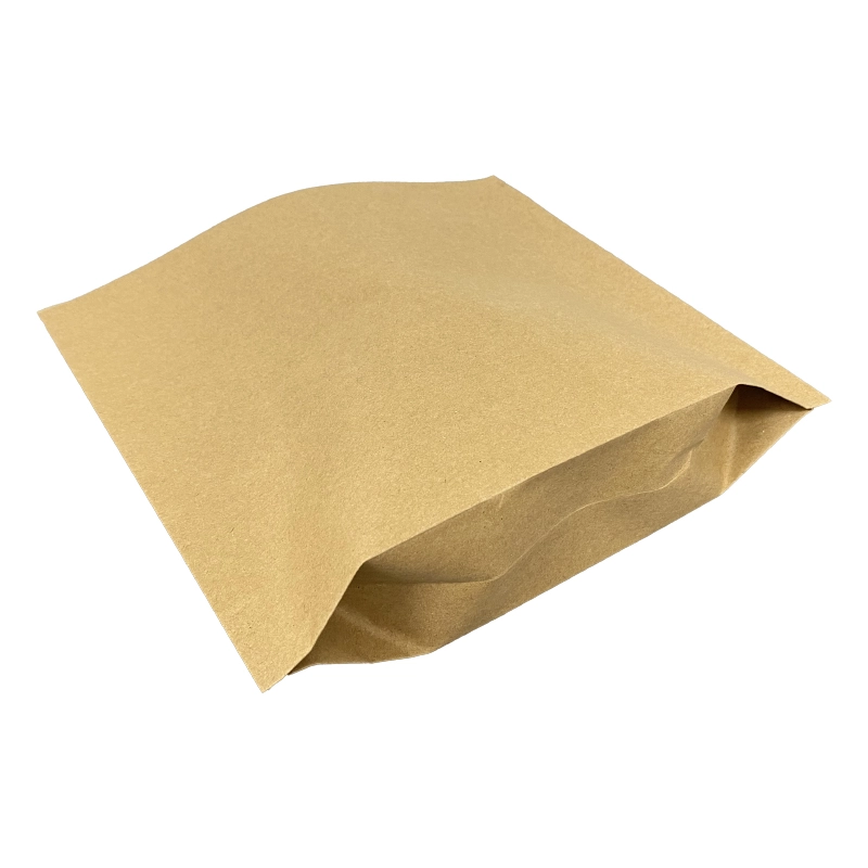 Kraftpapierbeutel mit flachem Mund