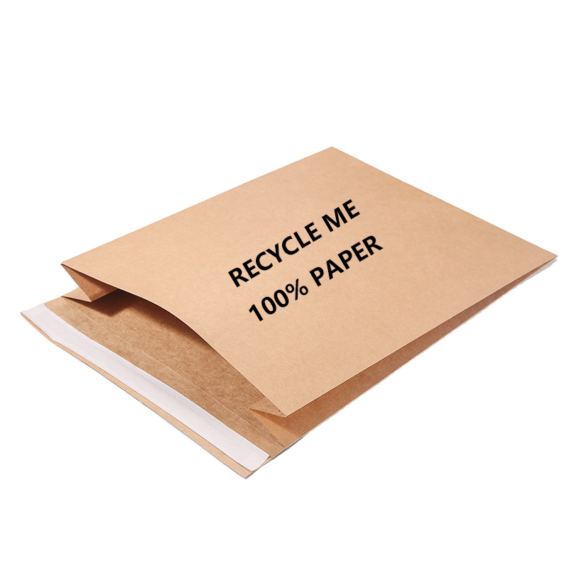 Versandtaschen aus recyceltem Papier mit Seitenfalte